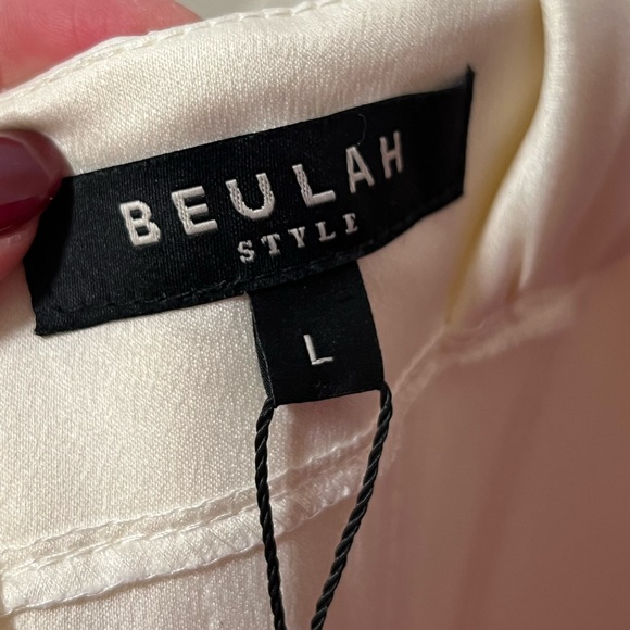 Beulah Ivory Cream Off-The-Shoulder Corset Midi Dress (Size Large) - NWT 💍✨ - Picture 7 of 9